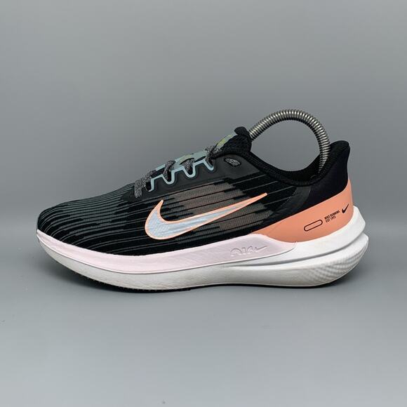 Nike Air Zoom Winflo 9 Black unning Shoes DD8686-004 Women's Sz 7‎ - Picture 9 of 10